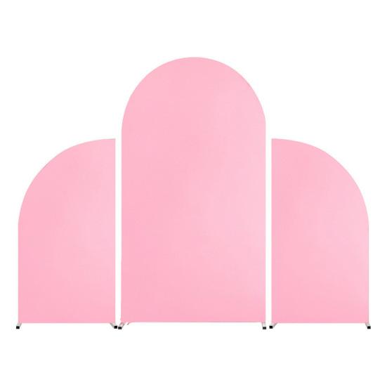 3 шт./компл. Чехол для свадебной арки Двусторонний эластичный спандекс Приталенный чехол для подставки-фона для арки Ткань для чехла для арки с круглым верхом Детский