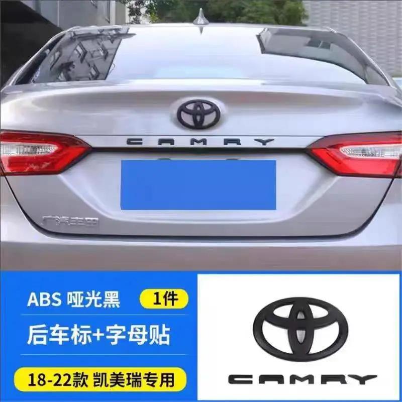 Подходит для Toyota Camry 8-го поколения 2018-2023 XSE SE LE Накладка на значок багажника Матовый черный Глянцевый черный Модифицированный логотип автомобиля