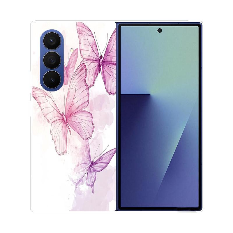 Чехол для Samsung Galaxy Z Fold 7 Мраморный Жесткий ПК Задняя Крышка Для Samsung Galaxy Z Fold7 ZFOLD7 Полностью Защитный Корпус Телефона