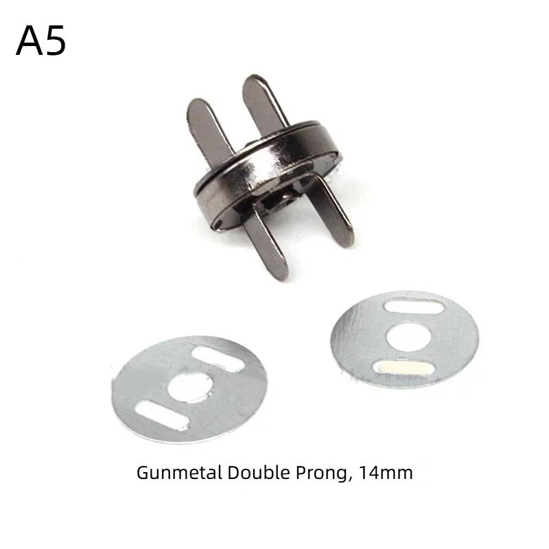 Magnetic Snap Fasteners Clasps 1 Set 14/18MM Easy to Use Buttons for DIY Handbag Purse Keychain Craft Accessories