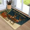1Pcs Anti Fatigue Kitchen Rugs Christmas Snowy Trees Print Waterproof Non-Slip Thick Cushioned Kitchen Mat Heavy Duty Comfort Standing Mat for Kitchen