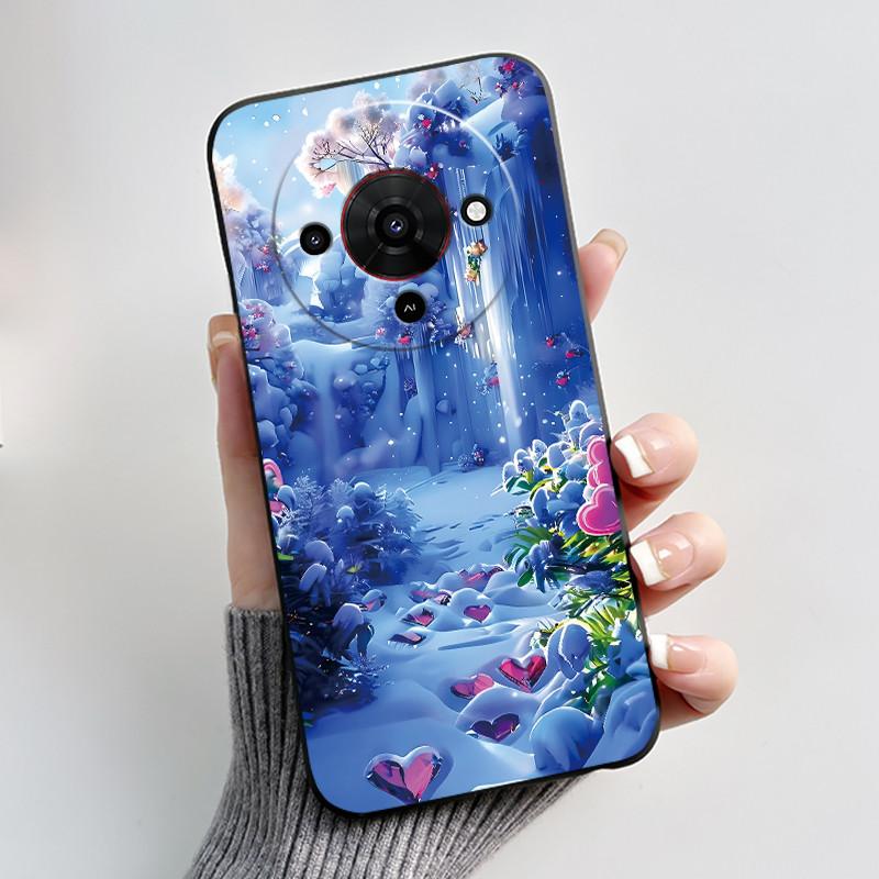 Милый мультяшный чехол для ZTE Blade A76 5G Z2469N Capa Funda Печатный корпус Защитная крышка Мягкий силикон Черный корпус Coque