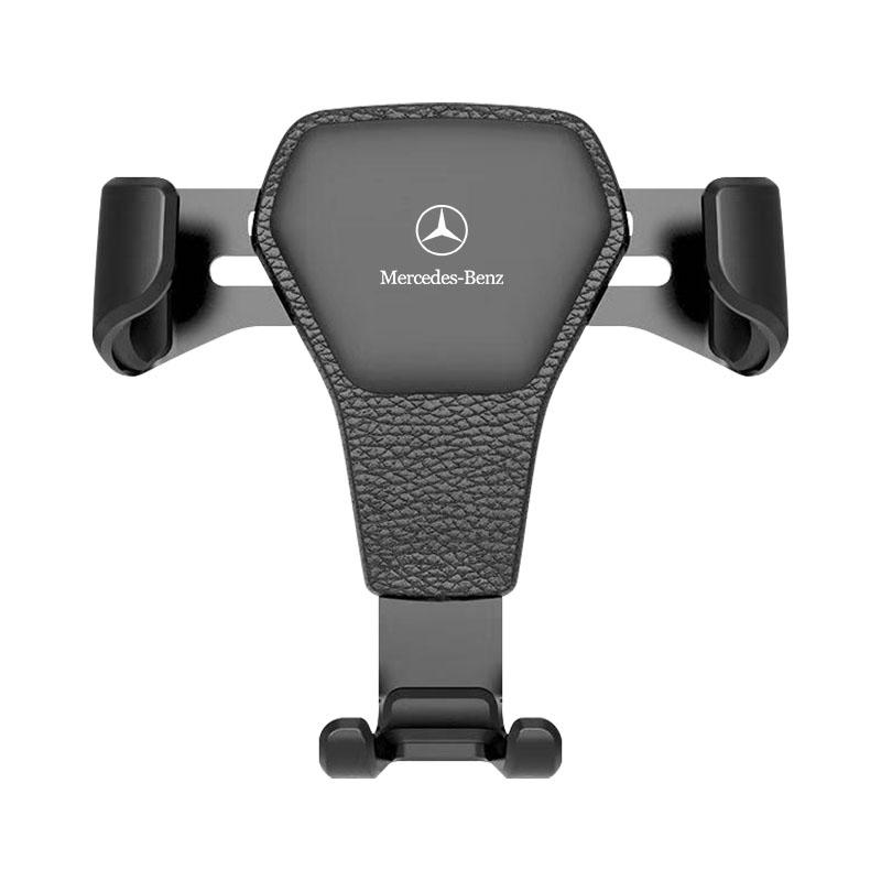 Car Phone Holder Air Vent G-Sensor Smartphone GPS Stand For Mercedes Benz AMG W212 W205 W246 W177 W176 W213 GLC GLE GLS ML Welcome Laser Lamp