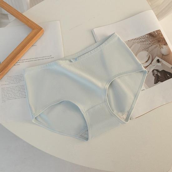Women's Cotton Underwear Low Waist Full Coverage Panties with Bow Decoration Soft Stretch