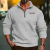 Men's Warm Winter Large Size V-neck Pullover Long Sleeve Loose Casual Warm Long Sleeve