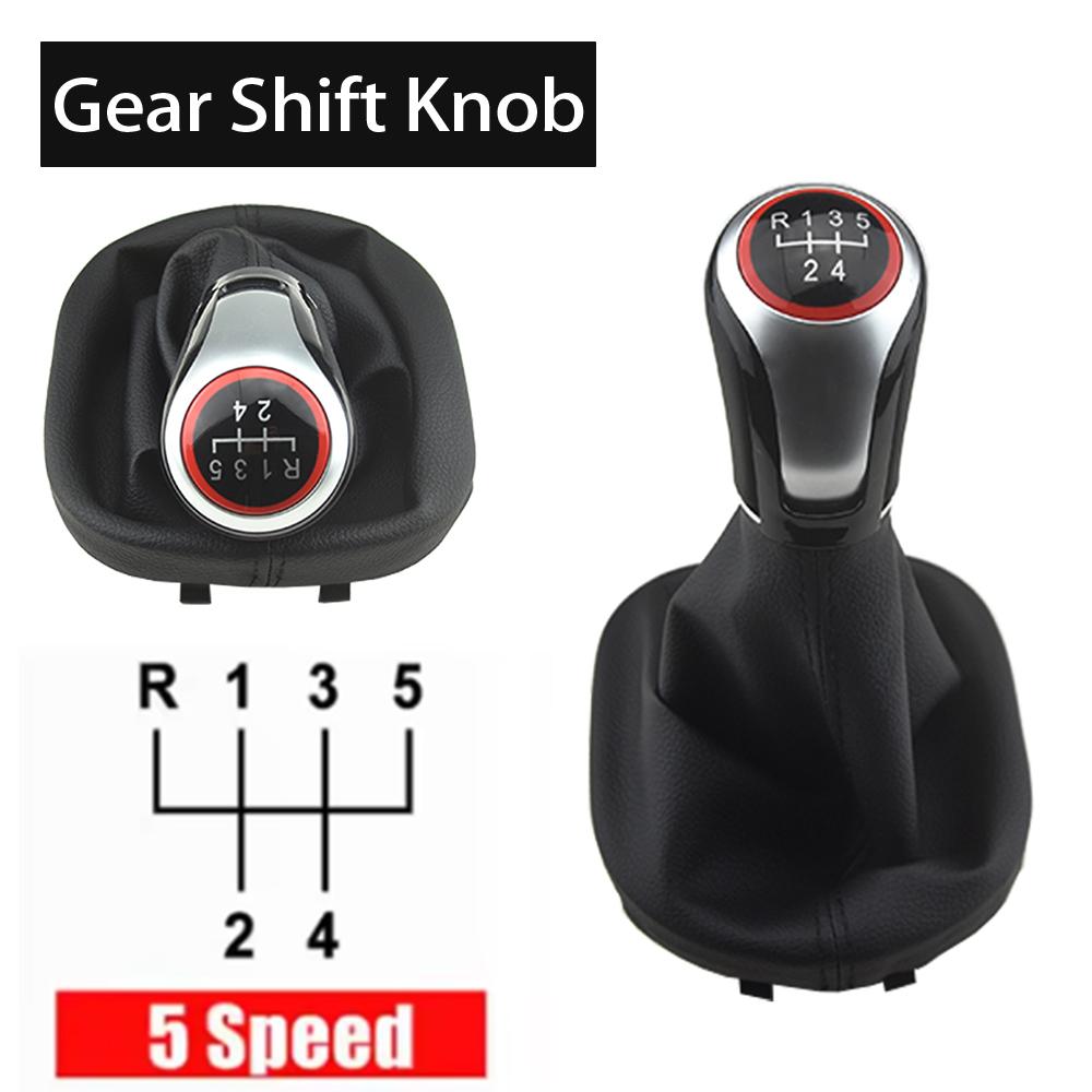 New Gear Shift Knob MT 5/6 Speed FOR Volkswagen CADDY II 2 MK2 2004-2009 with Gaiter Boot Cover Car Styling
