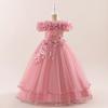 2025 летнее платье для девочек, вышитое платье принцессы для подружек невесты, детские платья для девочек, детское свадебное платье для вечеринки 10 12 14 лет