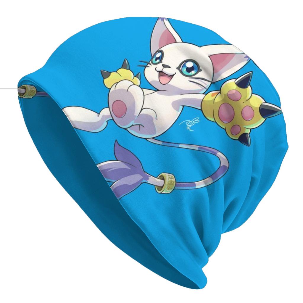 Gatomon (2) Thin Caps For Men Women Digimon Ski Caps Soft Bonnet Hats Skullies & Beanies Hat