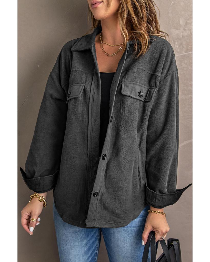 Azura Exchange Buttoned Shirt Jacket