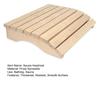 Wooden Sauna Headrest Sauna Backrest Hollow Smooth Wooden Back Bolster Anti-slip Professional Sauna Bathing Supplies Steam Room Accessories