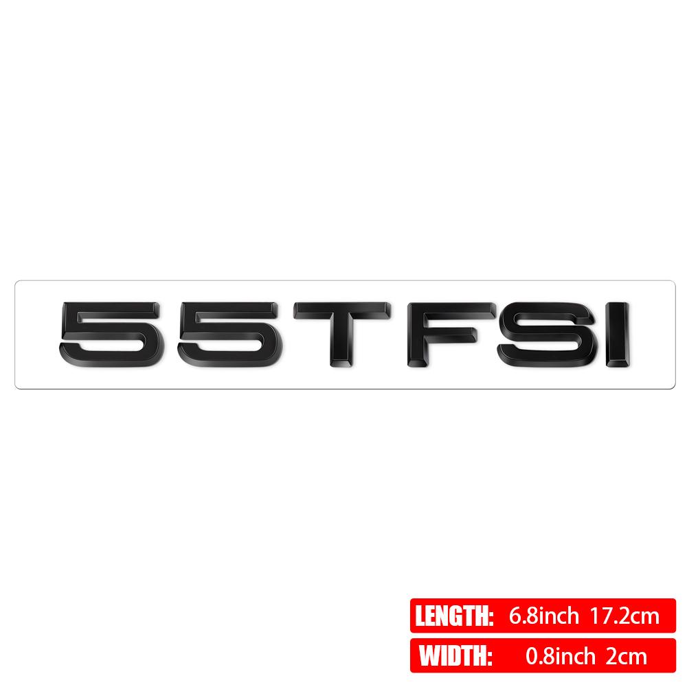 30TFSI 35TFSI 40TFSI 45TFSI 50TFSI 55TFSI 60TFSI Sline 3D ABS Car Tail Rear Trunk Letter Badge Sticker for AUDI Logo Decoration