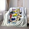 1Pc Peanuts Gang Adventure Flannel Blanket, Soft And Comfortable, Casual Warm, Camping Travel, Christmas, Halloween Xmas Gift S1664