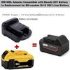 Адаптер, совместимый с аккумулятором DeWalt 20V Max, для замены аккумулятора M-18 18V, адаптер DW18ML, совместимый с беспроводным инструментом Mil-Waukee 18V