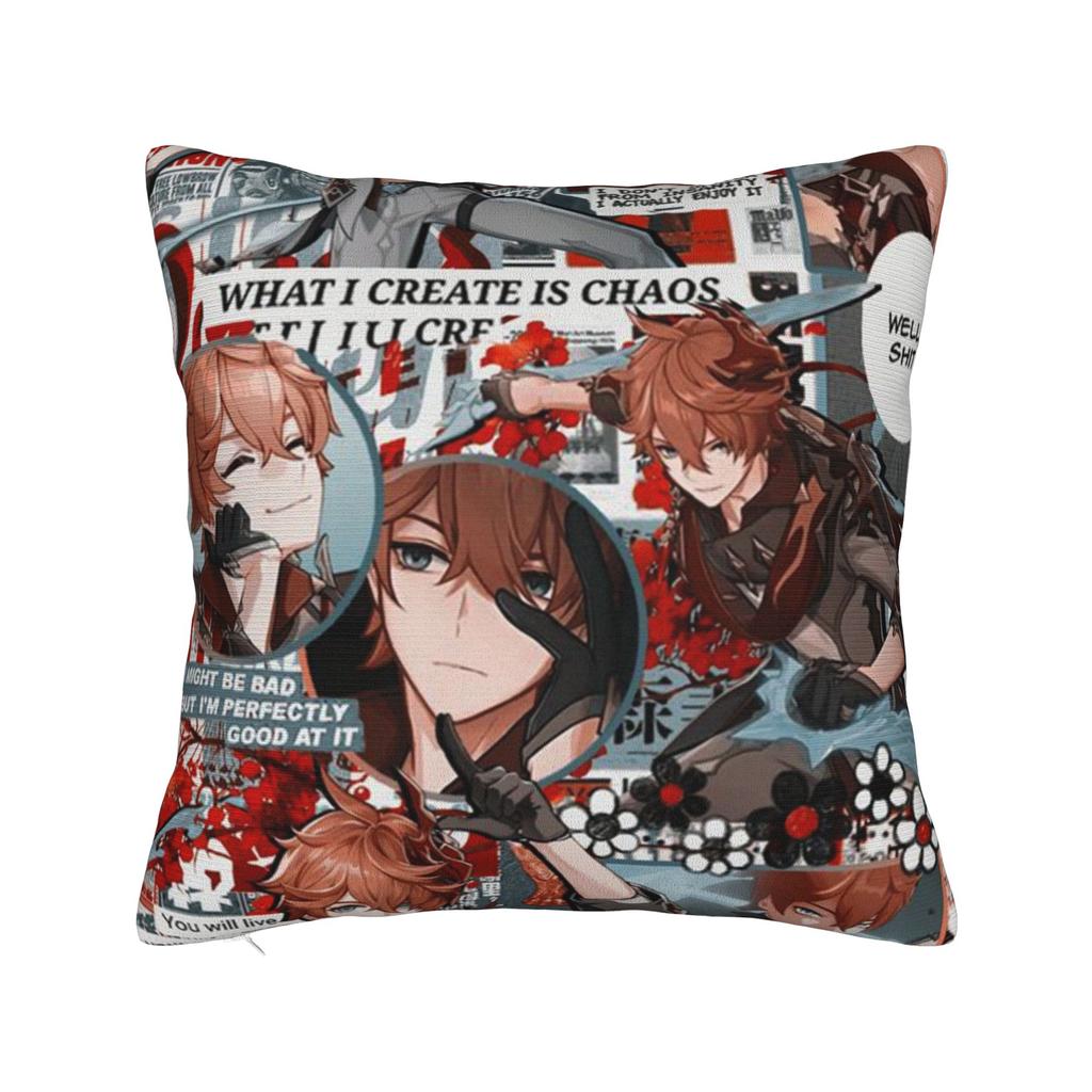 Furina Genshin Impact Waifu Pillowcase Double-Sided Printing Polyester Cushion Cover Decoration Pillow Case Cover Car Square