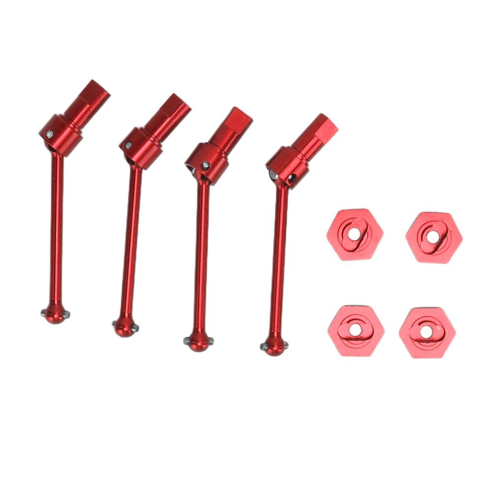 Передний задний приводной вал из алюминиевого сплава, приводной вал CVD для автомобиля Traxxas Latrax Teton 118 RC, красный