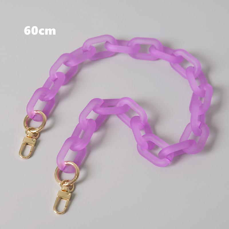 Новая модная женская сумка, аксессуар, съемные детали, сменная цепочка, милый матовый ремешок, женская акриловая цепочка на плечо с ручкой