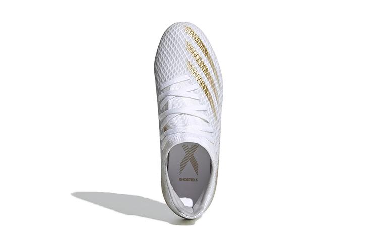 adidas X Ghosted 3 FG Белый Металлик Золотой Меланж Детские EG8210