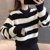 Navava Women S Warm Striped Color Block Long Sleeve Knit Sweater Nk3425