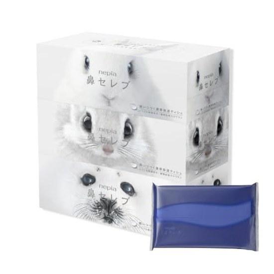 Nepia Hana Celeb Tissue Paper 200 sheets 3 boxes 100 pulp white moisturizing 50 1 pack