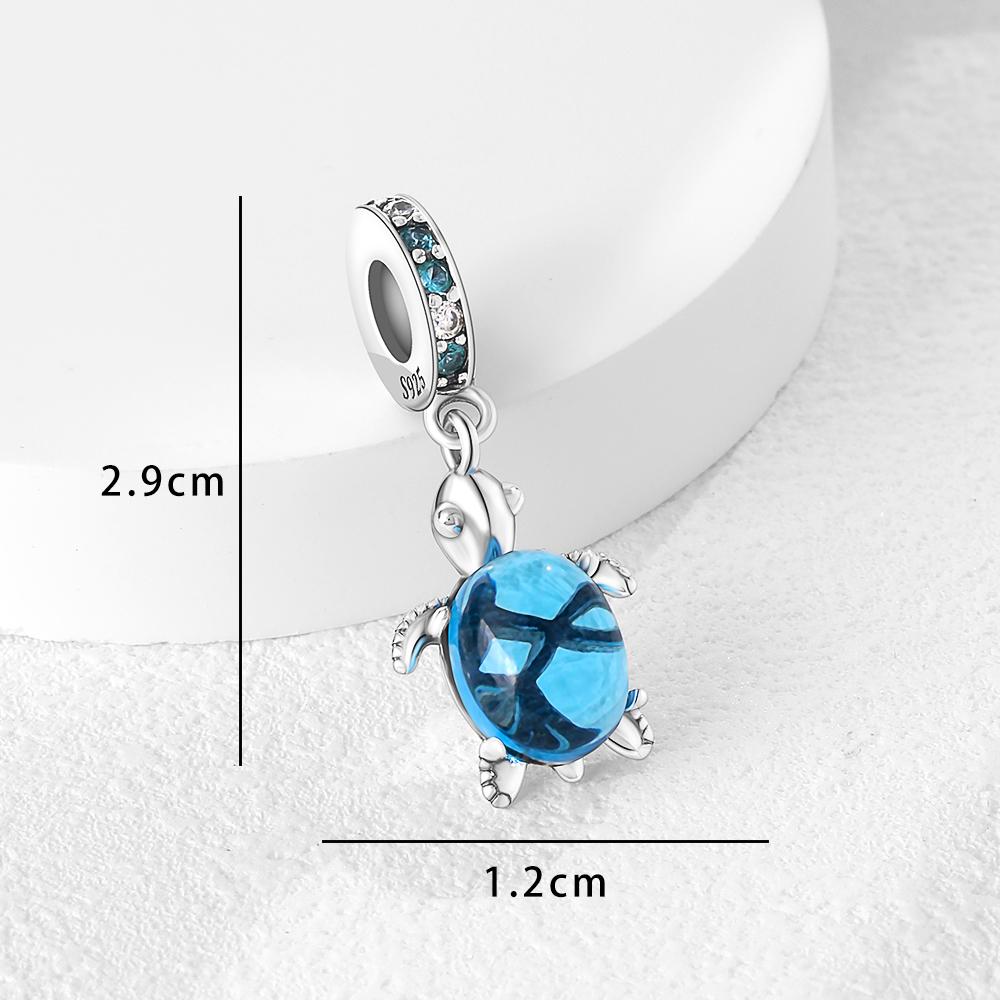 New 925 Silver Turtle Firefly Owl Tree Life Dreamcatcher CZ Zircon Charm Fit Bracelet Women DIY Jewelry Gift