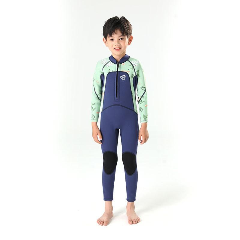 Kids UV Protection Rash Guard Swimsuit Long Sleeve One-Piece Dive Suit Swimming Snorkeling Water Sports
