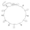 925 Sterling Silver AAA Zircon Clover Bracelet Fashion Jewelry