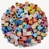 500 г/пакет свободные бусины ожерелье браслет красочные буквы 6/7 мм для изготовления ювелирных изделий DIY ремесла кулон