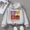 Five Nights At Freddy's Kids Boys' Sportswear Girls' Casual Top Cartoon Print Autumn/Winter Long-Sleeve Children's Hooded Shirt