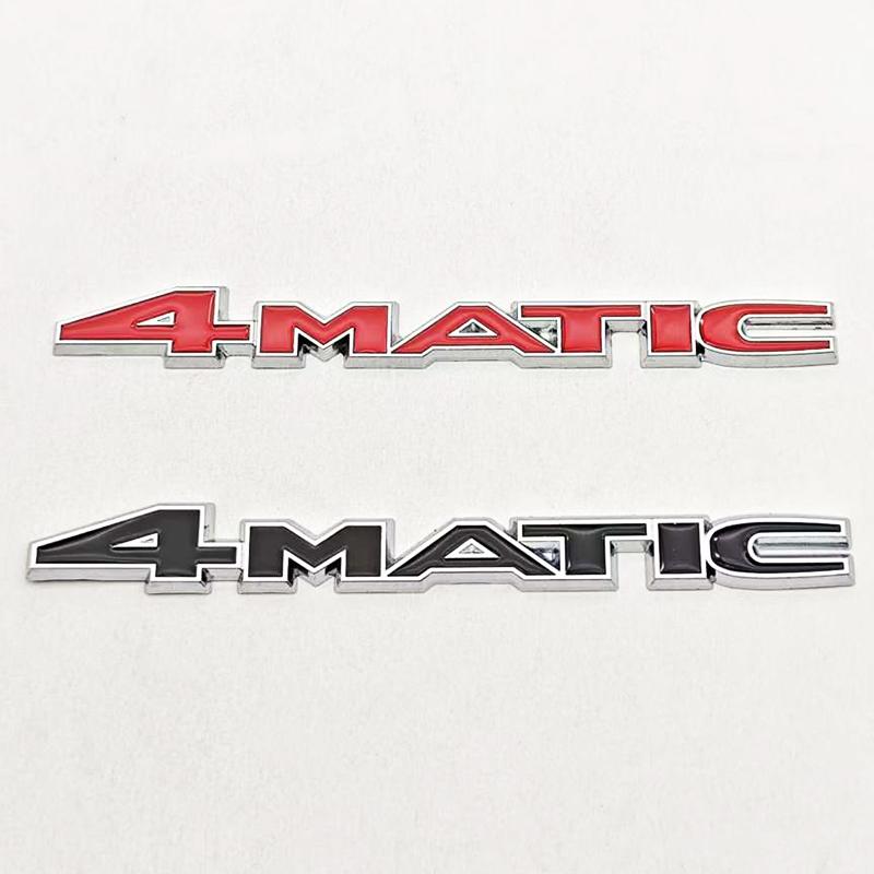 3D Metal Car Styling Logo 4MATIC 4 MATIC Badge Sticker Rear Trunk Emblem For Mercedes Benz A B C E G S GLA GLC GLE Class AMG AS1