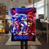 Sonic Cartoon printing Flannel Blanket Bedroom Sofa Camping Warm blanket Gifts for family and friends-MJ011
