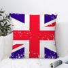 Наволочка с флагом Юнион Джек, плюшевая ткань, мягкая наволочка, двусторонняя печать, наволочка на диванную подушку, наволочка на декоративную подушку