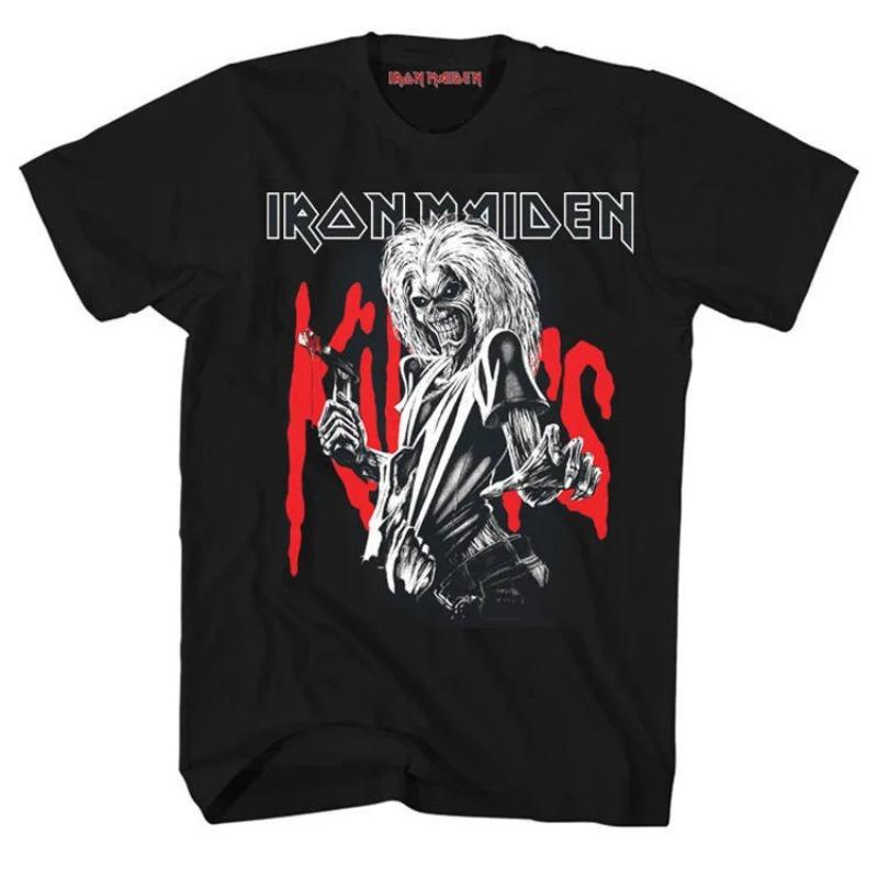 2024 Футболка в стиле панк для мужчин и женщин с рок-группой, винтажная летняя футболка для взрослых из хлопка и полиэстера, топ в стиле хип-хоп, тяжелый металл