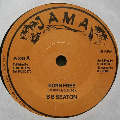 7-дюймовая пластинка BB. SEATON Born Free JA0028 Ямайка Регги Ска Даб Б/у