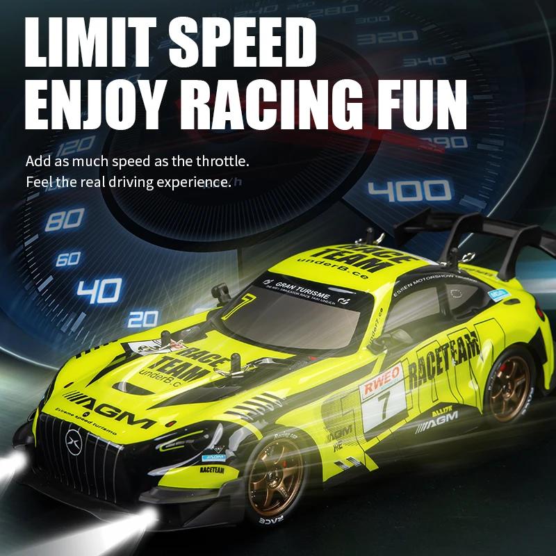 Professional RC remote control car four-wheel drive drift racing car cool lighting competition racing car electric toy