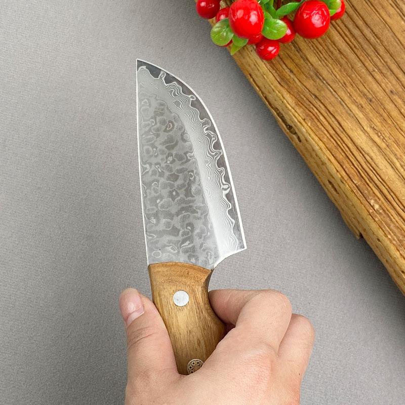 Кухонный нож для мяса из дамасской стали, поварской нож, нож для рыбы, суши, стейка, барбекю, нарезки, кухонные инструменты