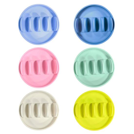 Silicone Taco Holder Plates Large Capacity Taco Rack with Dividers BPA-Free Non-Slip Tortilla Plate Stands Taco Serving Tray