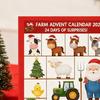 Рождественский Адвент-календарь Дизайн на фермерскую тематику 24-дневный обратный отсчет Украшение Детский сюрприз