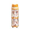 Stuffed Animal Storage Tube Stuffed Doll Organizer with Wheels Transparent Plush Toy Bucket with Lid for Nursery Bedroom Playroom