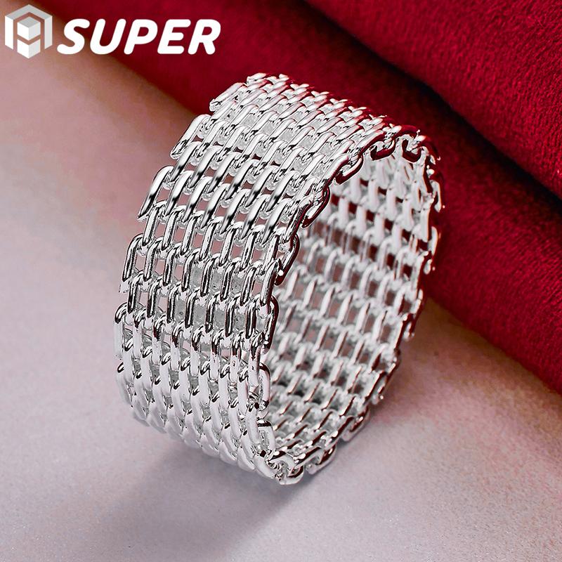 925 Sterling Silver Interwoven Web Ring Jewelry