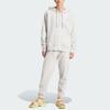 adidas X Stella McCartney Обычные спортивные штаны с твердым логотипом, флисовые трикотажные штаны с манжетами, женские брюки жемчужно-розового цвета IU0876