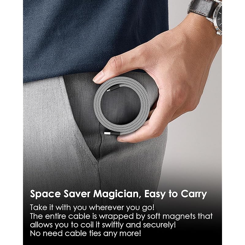 Magtame USB- Type C Cable Fast Charging Usb Cable Type-c Automatic Winding Flat Flat QC3.0 Standard Usb Type C Cable Spiral Cable Atoc Cable Samsung
