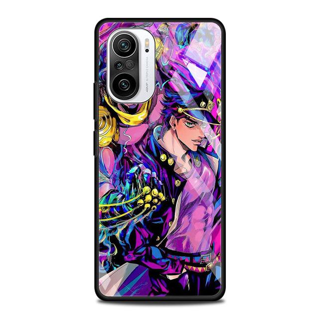 Чехол из закаленного стекла для Xiaomi Redmi Note 10 Pro Max 9 9s 7 8t 8 K40 K30 Pro Plus 9t 9c 8a 9a, чехол для телефона Jojo Bizarre Aventure