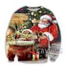 New Fashion Women/Men's 3D Print Christmas Crewneck Sweatshirts Harajuku Styles Tops Long Sleeve Sweatshirts
