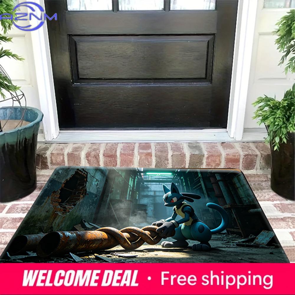 Lucario Abandoned Factory Non-Slip Doormat Soft Floor Mat