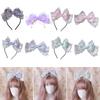 Волнистый галстук-бабочка Обруч для волос Кружевная повязка для волос/Заколка Анимация Костюм для вечеринки Реквизит Головной убор Женские аксессуары Повязка на голову