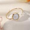 Elegant Pearl Bracelet Watch Fashion Rhinestone Dial Watch Quartz Wristwatch  Evening Party