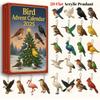 Птичий Адвент-календарь 2025, 24 дня Рождественский птичий Адвент-календарь, Акриловые 2D плоские птичьи подвесные украшения для рождественской елки