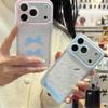 Блестящий чехол со звездой и бантом для iPhone 14/13/12/11 и PROMAX 17/16/15