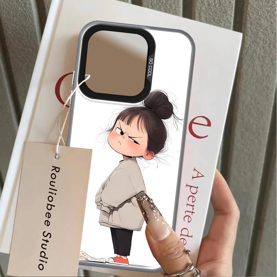 Милый Сердитый Чехол для Девочки для Xiaomi Poco F3 GT C50 F4 X3 NFC X5 C51 X3 Pro Задняя Крышка Телефона