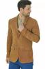AL KHALID CLASSIC New Men's Brown Suede Leather Blazer 100% Soft Sheepskin Slim Fit Blazer